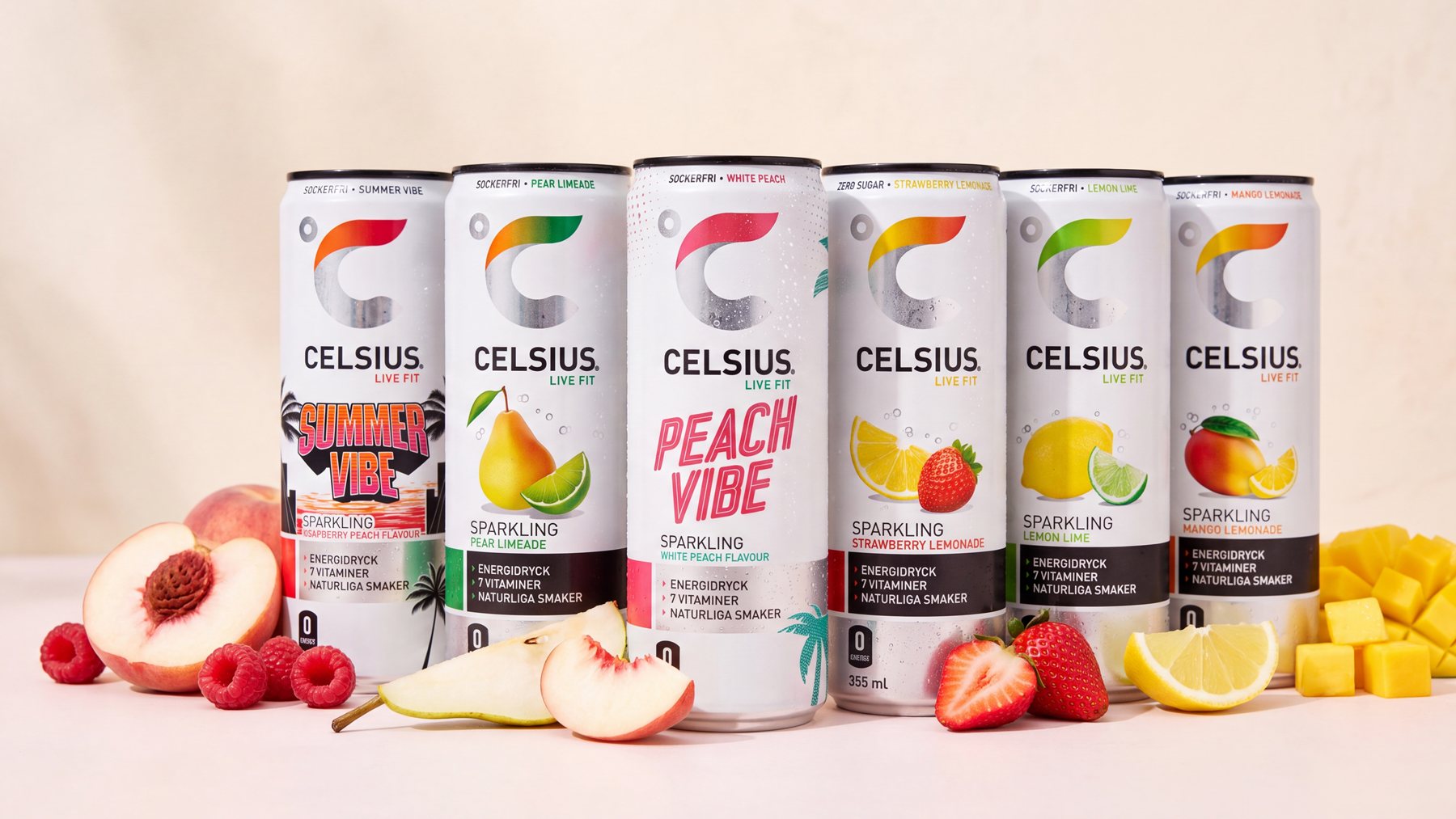 Illustration till Alla Celsius-smaker 2026 – bästa smaken och nya 250 ml-burken