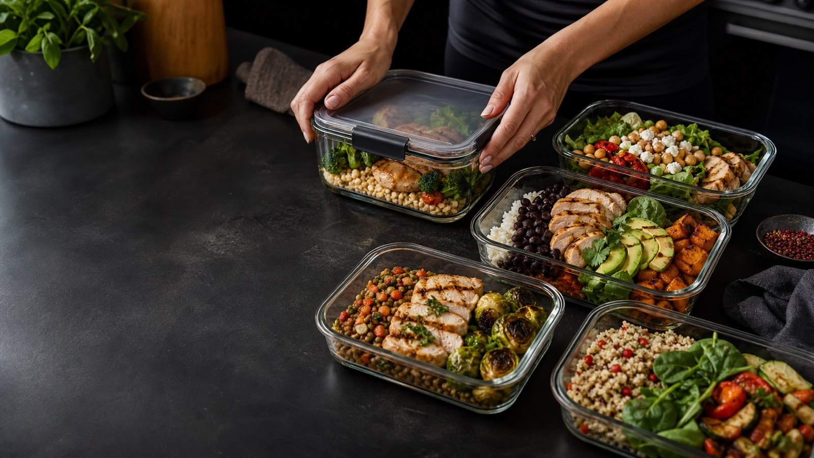 Illustration till Meal prep för jobbveckan: fem smarta matlådor