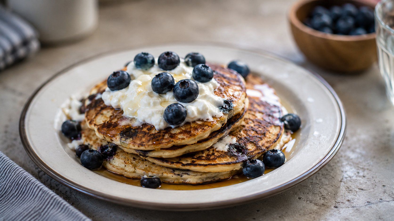 Proteinpannkakor med kvarg och havregryn – färdiglagat recept
